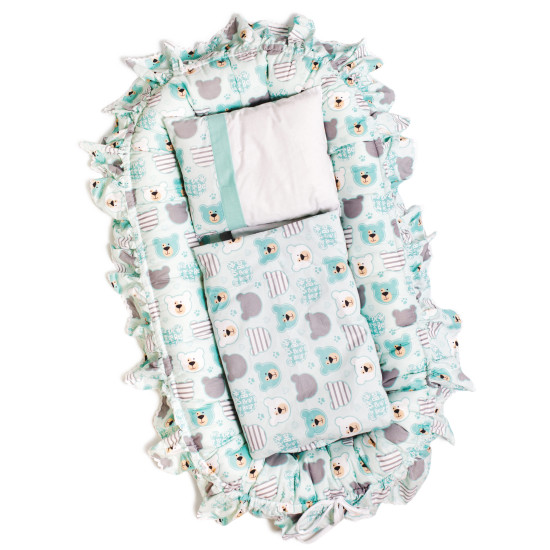 Кокон Glamour Twins ( плед та подушка- хмаринка) 9064-TKPКR-014, Rabbits , м