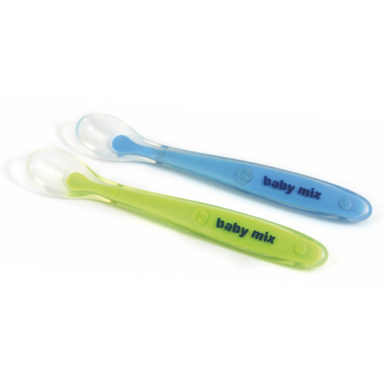 Ложка силиконовая Baby Mix RA-BD15007P RA-BD15007P GREEN, green, зеленый