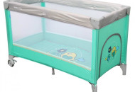 Манеж - кровать Baby Mix HR-8052 Воробышки HR-8052 Bird, mint, м 
