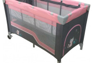 Манеж - ліжко Baby Mix HR-8052-2 (2-х рівневий) HR-8052-2, pink, рожевий