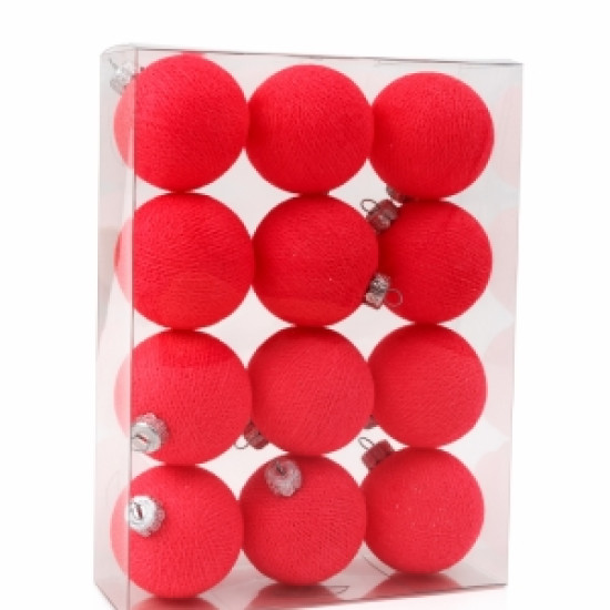 Игрушки на елку Cottonballlights 12 шаров