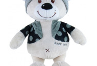Плюшевая игрушка Baby Mix TE-8623-30 Мишка в шапке TE-8623-30, white, белый