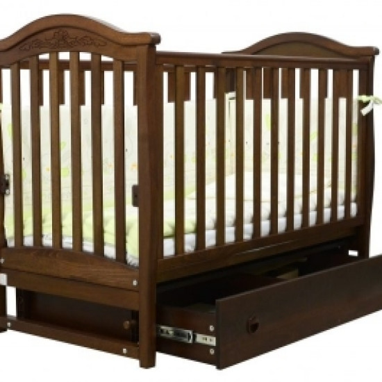 Кроватка Верес ЛД3 без колес без ящика резьба