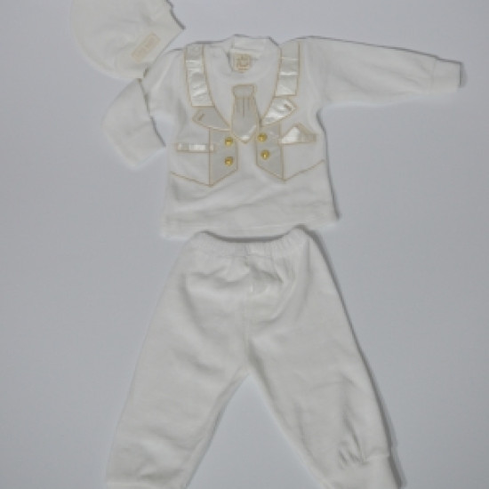 Комплект праздничный велюр 3 эл Ozce 0-6 мес