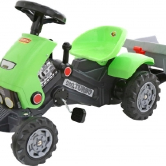 Автомобіль-каталка Turbo-2 з педалями і напівпричепом