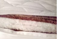 Матраc Ovalbed 2 в 1 кокос белый