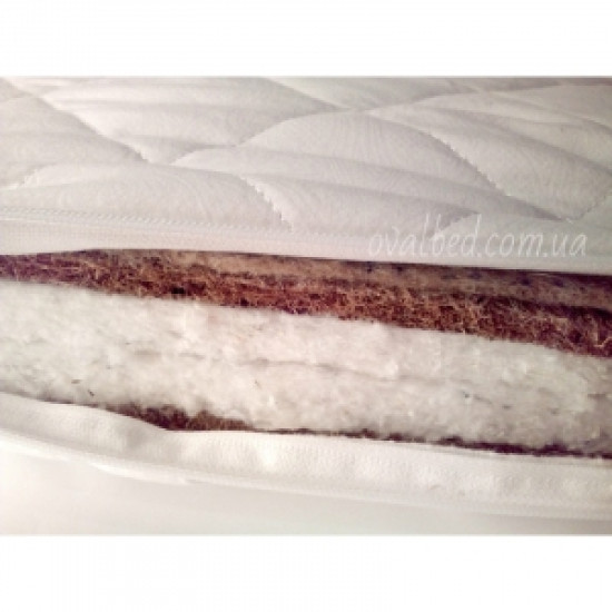 Матраc Ovalbed 2 в 1 кокос белый