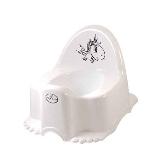 Горшок Tega Eco PO-055 Единорог музыкальный PO-055-103, white, белый