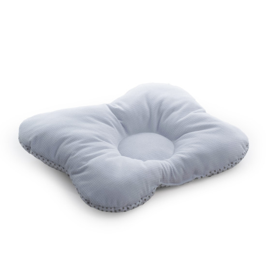 Children's orthopedic pillow Twins Butterfly velvet white