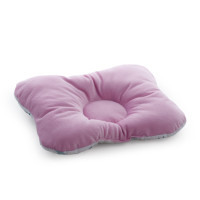 Children's orthopedic pillow Twins Butterfly velvet pink