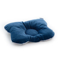 Children's orthopedic pillow Twins Butterfly velvet dark blue
