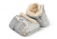 Рукавиці Twins хутряні 80-190-101, light grey, світло сірий