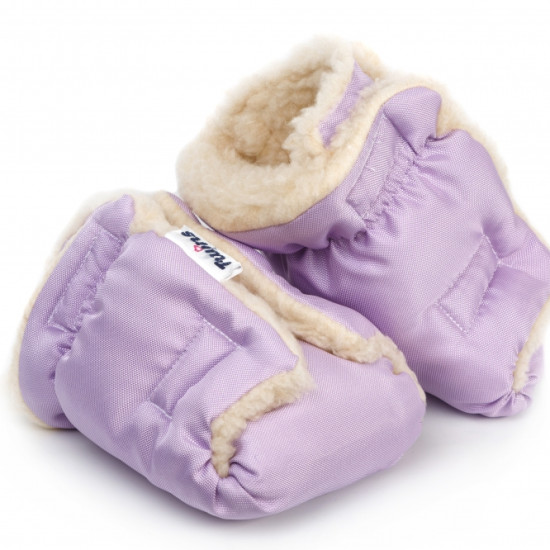Перчатки Twins меховые 80-190-11, violet, фиолетовый