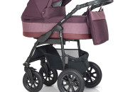 Коляска 2 в 1 Verdi Laser BLACK 02 бордовый