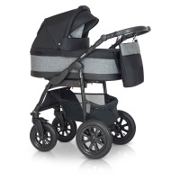 Коляска 2 в 1 Verdi Laser BLACK 06 черный