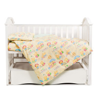 Змінна постіль 3 ел Twins Comfort Пухнасті ведмедики жовті жовтий