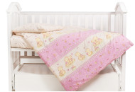 Сменная постель 3 эл Twins Comfort Мишки со звездой розовые