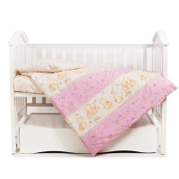 Сменная постель 3 эл Twins Comfort Мишки со звездой розовые