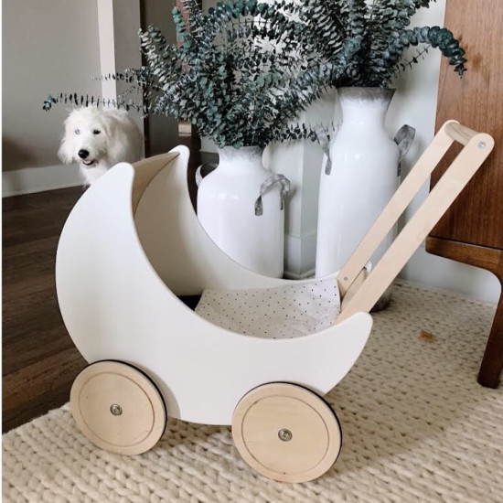 Коляска-полумесяц Sabo P03wh2, white, белый