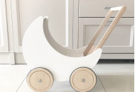 Коляска-полумесяц Sabo P03wh2, white, белый