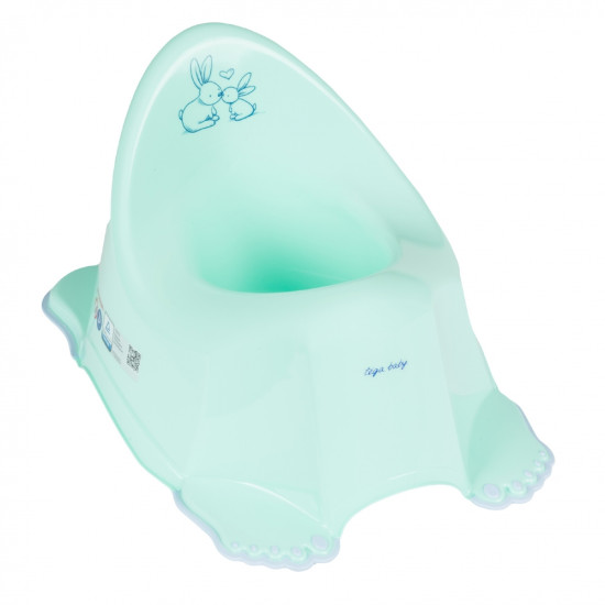 Горшок Tega PO-058 Кролики музыкальный PO-058-105, mint, мятный