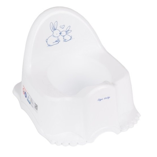 Горшок Tega Eco KR-007 Кролики KR-007-103, white, белый