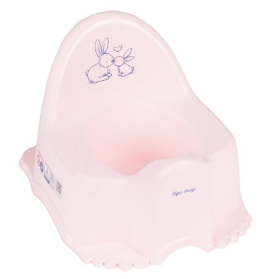 Горшок Tega Eco KR-007 Кролики KR-007-104, pink, светло розовый