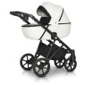 Коляска 2 в 1 Verdi Makan black 01, metalik white, білий
