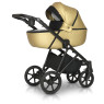 Коляска 2 в 1 Verdi Makan black 03 new gold золотой