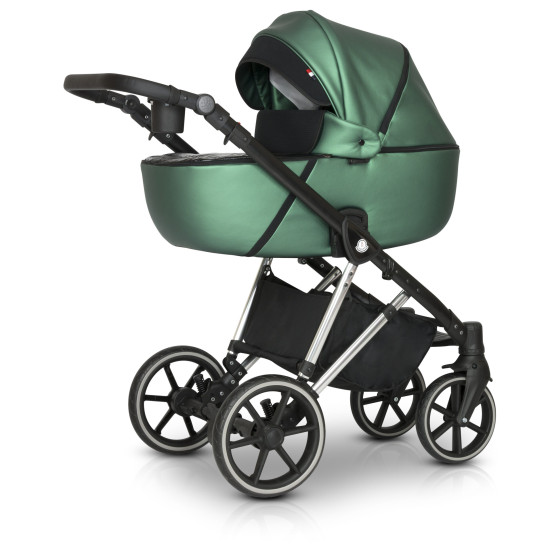 Коляска 2 в 1 Verdi Makan Elektro 04, metalik green, зелений