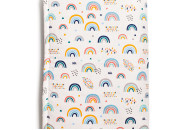 Plaid Twins Muslim 110x80 warmed Rainbow White / Blue