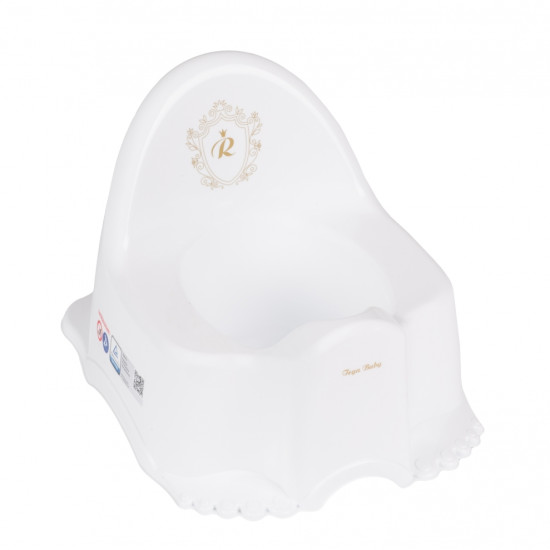 Детский горшок Tega Eco Royal без музыки белый/золото