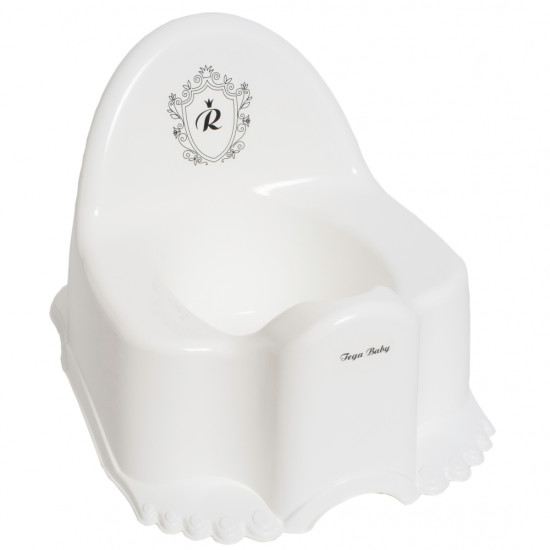 Горшок Tega Eco RL-007 Royal без музыки RL-007-103-C, white / black, белый