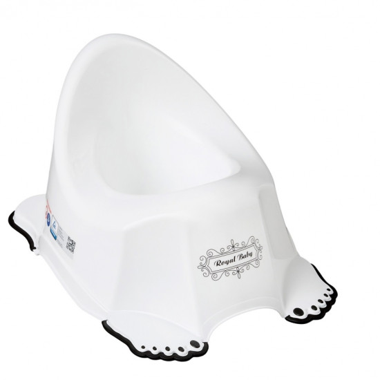 Горшок Tega RL-001 Royal без музыки RL-001-103-C, white / black, белый