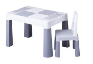 Комплект стол и стул Tega MF-001 Multifun 1 + 1 grey, серый