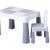 Комплект стол и стул Tega MF-001 Multifun 1 + 1 grey, серый