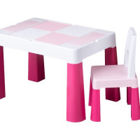 Комплект стол и стул Tega MF-001 Multifun 1 + 1 pink, розовый