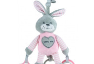 Плюшева підвіска з вібро Baby Mix STK-19445R Кролик STK-19445 PR, pink, рожевий
