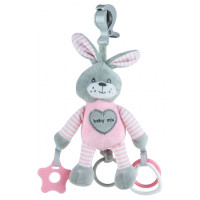 Плюшевая подвеска с вибро Baby Mix STK-19445R Кролик STK-19445 PR, pink, розовый
