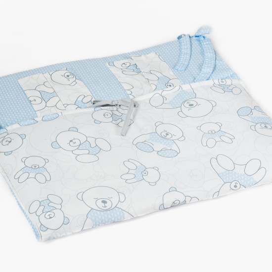 Постельный комплект 8 эл Twins Dolce Мишки 4061-D-007, blue, голубой