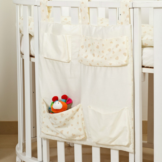 Постельный комплект 8 эл Twins Evo Angel Baby 4074-A-044, ecru, бежевый