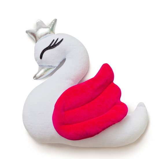 Bumper - pillow Twins Swan raspberry