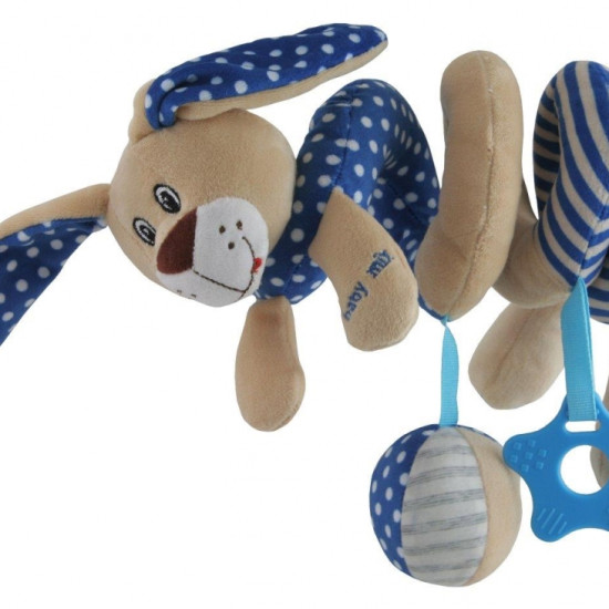 Плюшевая спираль Baby Mix STK-17507 Кролик STK-17507B, blue, голубой
