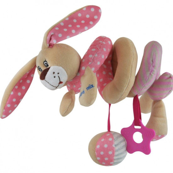 Плюшевая спираль Baby Mix STK-17507 Кролик STK-17507P, pink, розовый