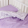 Сменная постель 3 эл Twins Premium Птички 3029-P-11 fiolet, фиолетовый