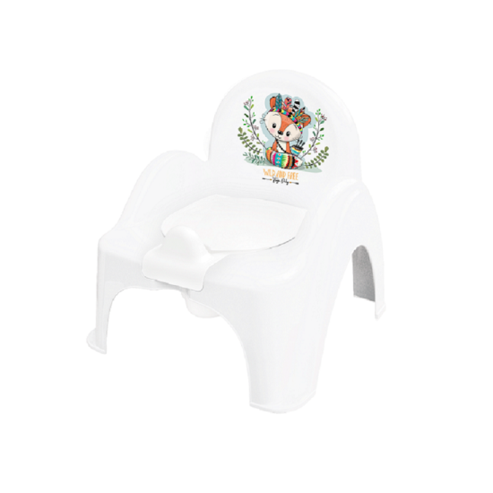 Горшок кресло Tega DZ-007 Дикий запад DZ-007-103 Fox, white / green, белый / зеленый
