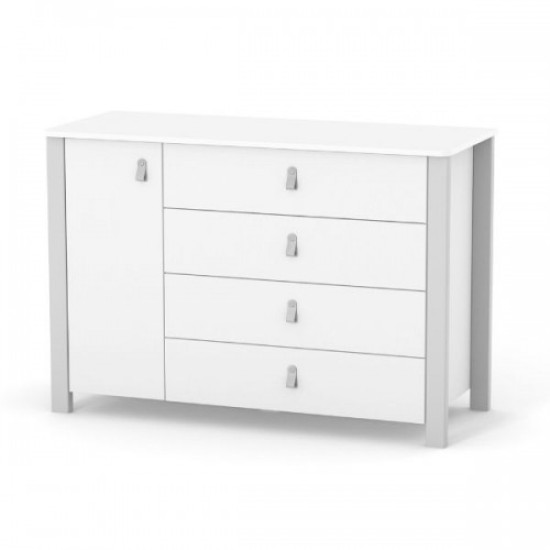 Комод Верес Монако 1200 35.2.35.2.17, біло/сірий, білий/сірий