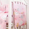 Постельный комплект 8 эл Twins Premium Glamour 4029-TGС-08 Clouds pink, розовый