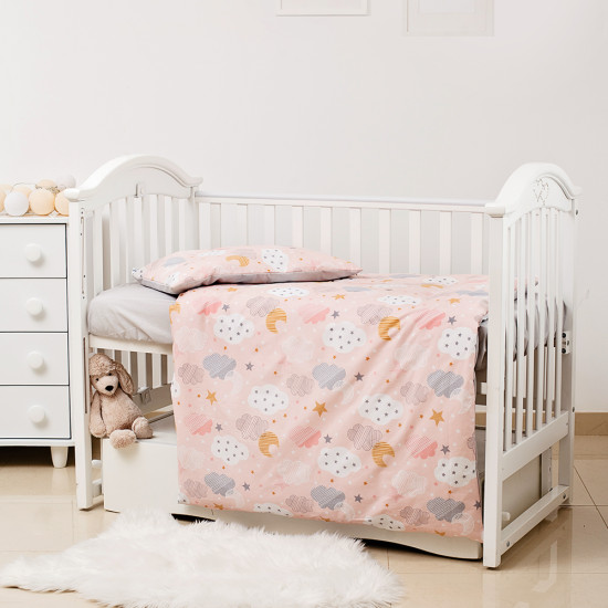 Сменная постель 3 эл Twins Premium Glamour Limited Clouds персик