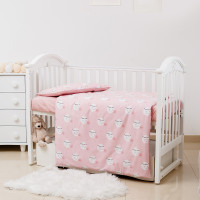 Replaceable bed 3 EL Twins Premium Glamor Limited Moon Pink, Pink